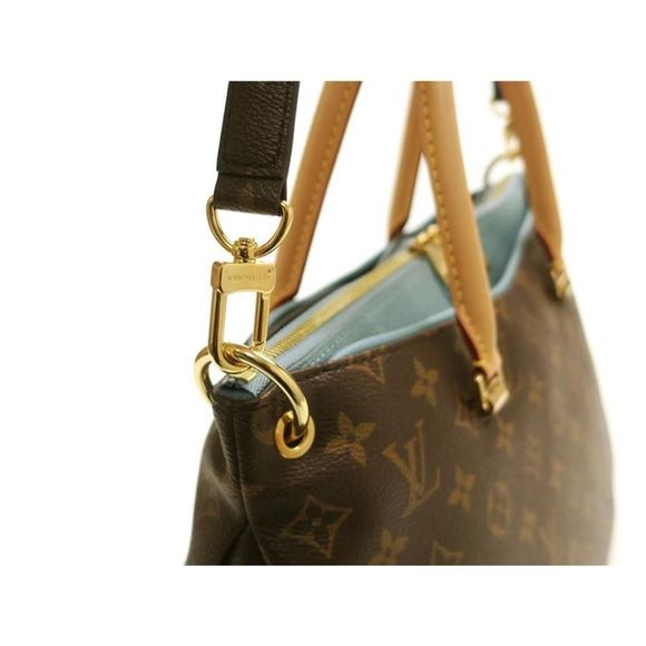 Louis Vuitton Pallas Monogram Shoulder Bag Blue Ciel - Picture 11 of 16